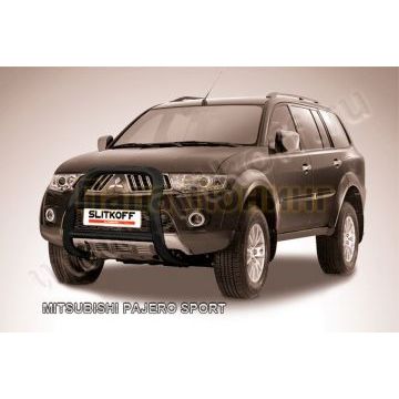 Кенгурятник d57 высокий черные Mitsubishi PAJERO SPORT 2004-2008 Кенгурятник d57 высокий черные Mitsubishi PAJERO SPORT 2004-2008