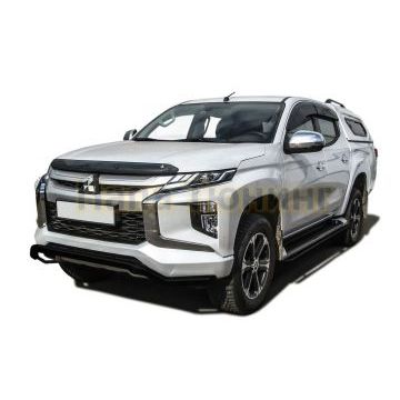 Защита переднего бампера d57 "волна" черная Mitsubishi L-200 2018- Защита переднего бампера d57 "волна" черная Mitsubishi L-200 2018-