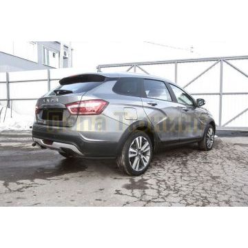 Уголки d42 черные Lada VESTA SW CROSS 2015- Уголки d42 черные Lada VESTA SW CROSS 2015-