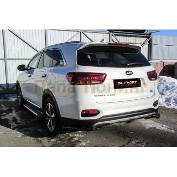 Уголки D57 черные Kia SORENTO Prime 2017-2020 Уголки D57 черные Kia SORENTO Prime 2017-2020