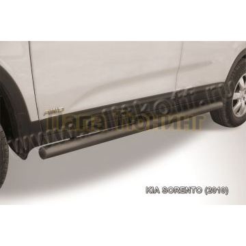 Защита порогов d57 труба черная Kia SORENTO 2009-2012 Защита порогов d57 труба черная Kia SORENTO 2009-2012