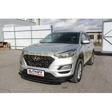 Защита переднего бампера d57 черная Hyundai Tucson Turbo 2018-2021 Защита переднего бампера d57 черная Hyundai Tucson Turbo 2018-2021