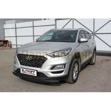 Защита переднего бампера d57+d42 двойная черная Hyundai Tucson 2018-2021 Защита переднего бампера d57+d42 двойная черная Hyundai Tucson 2018-2021
