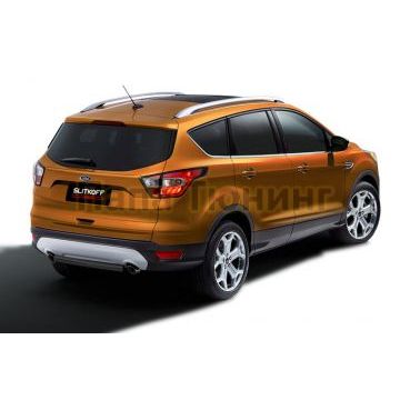 Защита заднего бампера d57 черная Ford KUGA 2016-2019 Защита заднего бампера d57 черная Ford KUGA 2016-2019