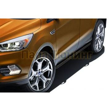 Защита порогов d57 черная Ford KUGA 2016-2019 Защита порогов d57 черная Ford KUGA 2016-2019