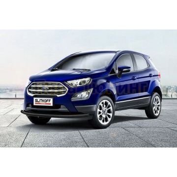 Защита переднего бампера d57 черная Ford EcoSport 2017- Защита переднего бампера d57 черная Ford EcoSport 2017-