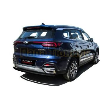 Защита заднего бампера D57 черная Chery TIGGO 8 2018-