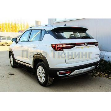 Защита заднего бампера d42 черная Changan CS35 PLUS 2018-2023
