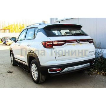 Защита заднего бампера d57 черная Changan CS35 PLUS 2018-2023