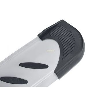 Пороги алюминиевые "Prestige Silver" 1800 серебристые Slitkoff для Lexus RX-350 2015- IV поколение