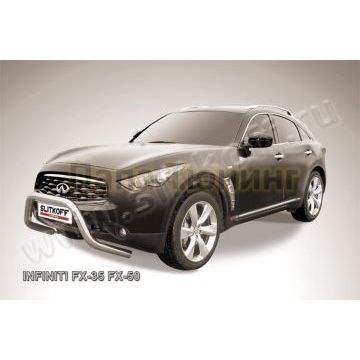 Кенгурятник d76 низкий "мини" Infiniti FX-35; FX-50 2008-2012
