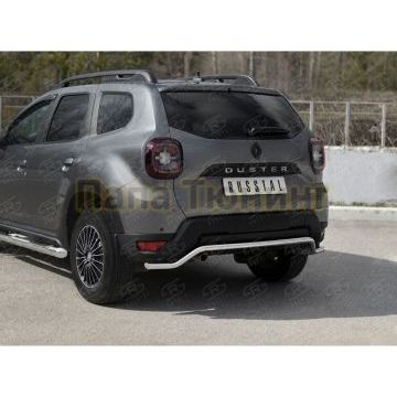 Защита заднего бампера d42 волна для Renault Duster 2021-