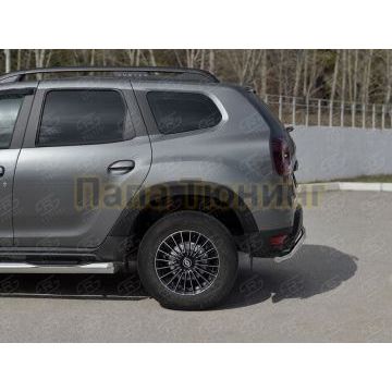 Защита заднего бампера d42 волна для Renault Duster 2021-