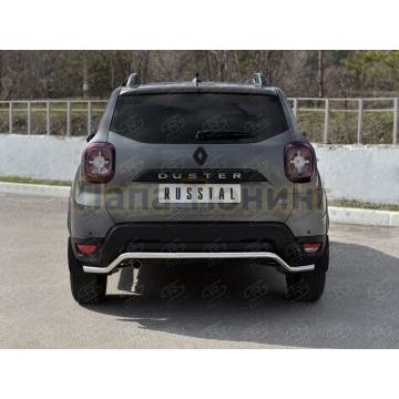 Защита заднего бампера d42 волна для Renault Duster 2021-