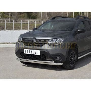 Защита переднего бампера d57 секции-d42 дуга для Renault Duster 2021-