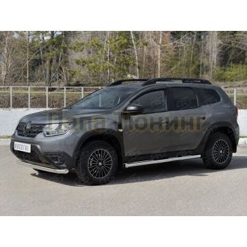 Защита переднего бампера d57 секции для Renault Duster 2021-