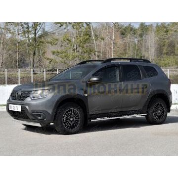 Защита переднего бампера 75х42 дуга для Renault Duster 2021-