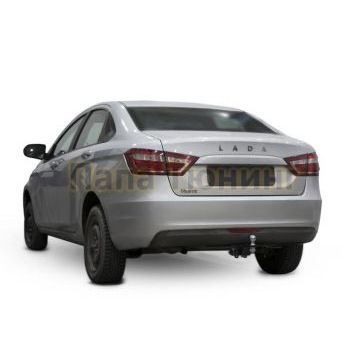 Фаркоп, шар Е, 900/75 кг с подрезкой бампера на Cross сталь Berg для  Lada Vesta SE/SW/SW (Вкл. Cross) (кроме версии NG), 2015-2022