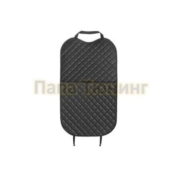 Защитная накидка на спинку  сиденья автомобиля, AutoFlex, с карманом, 690х420 мм. Экокожа ромб.