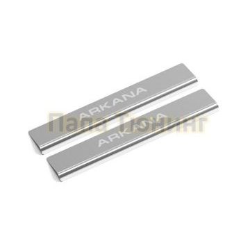 Накладки порогов (2 шт.) нержавеющая сталь AutoMax для Renault Arkana 2020-