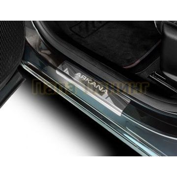 Накладки порогов (2 шт.) нержавеющая сталь AutoMax для Renault Arkana 2020-
