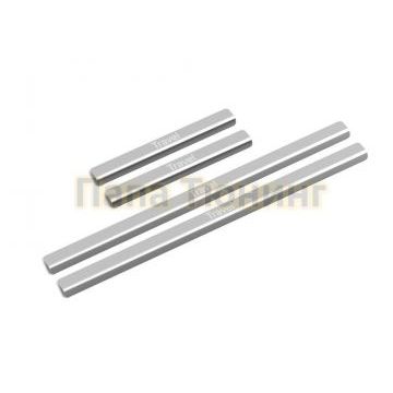 Накладки порогов (4 шт.) нержавеющая сталь AutoMax для Lada Niva Travel 2021-