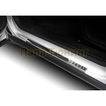 Накладки порогов (4 шт.) нержавеющая сталь AutoMax для Lada Niva Travel 2021-