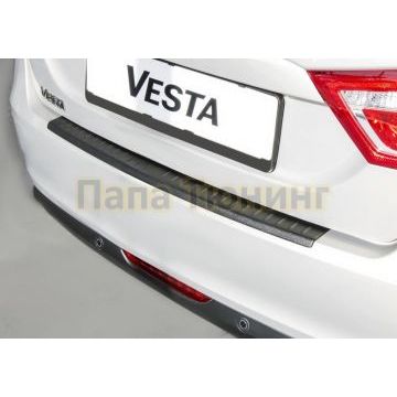 Накладка на бампер Пластик AutoMax для Lada Vesta 2016-