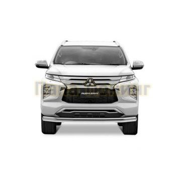Защита переднего бампера Rival d76 для Mitsubishi Pajero Sport 2021-