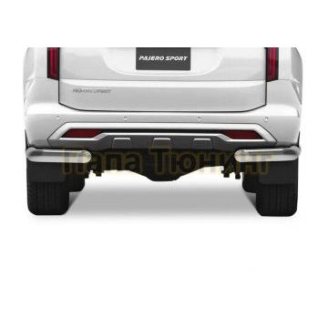 Защита заднего бампера Rival d76 уголки для Mitsubishi Pajero Sport 2021-