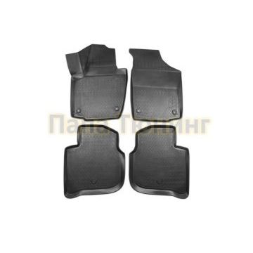 Коврики салона Полиуретан AutoMax для Skoda Rapid I, II лифтбек 2012-2020 2020-/Volkswagen Polo VI лифтбек 2020-