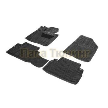 Коврики салона полиуретан AutoFlex для Hyundai Santa Fe IV 5 мест 2018-2021 Коврики салона полиуретан AutoFlex для Hyundai Santa Fe IV 5 мест 2018-2021