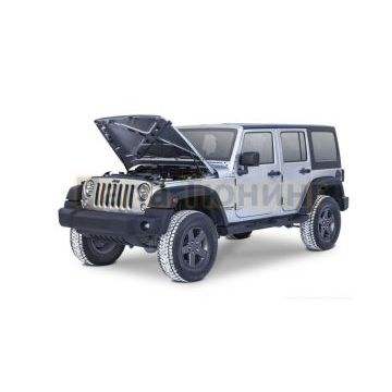 Амортизаторы капота, 2 шт. Сталь RIVAL для Jeep Wrangler JK 2007-2018