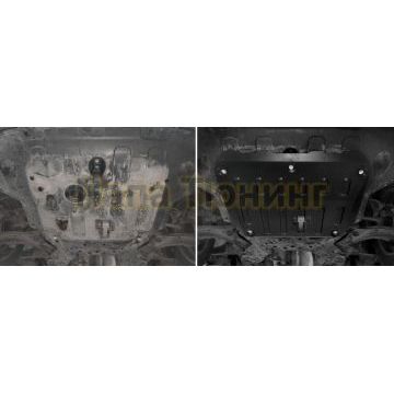 Защита картера + КПП Сталь АвтоБРОНЯ для Hyundai Creta, V - 1.6; 2.0 2016-2021