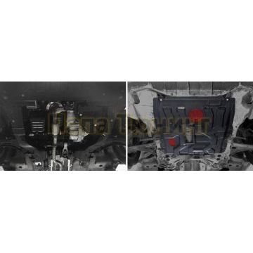 Защита картера + КПП Сталь АвтоБРОНЯ для Ravon R4, V - 1.5 2016-/Chevrolet Cobalt, V - 1.5 2011-2016/Chevrolet Cobalt, V - 1.5 2020-