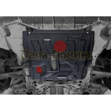 Защита картера + КПП Сталь АвтоБРОНЯ для Ravon R4, V - 1.5 2016-/Chevrolet Cobalt, V - 1.5 2011-2016/Chevrolet Cobalt, V - 1.5 2020-