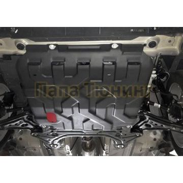 Защита картера + КПП Сталь АвтоБРОНЯ для Ravon Nexia R3, V - 1.5 2016-/Chevrolet Aveo, V - 1.2; 1.4 2008-2012/Chevrolet Nexia, V - 1.5 2020-