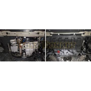 Защита картера + КПП Сталь АвтоБРОНЯ для Ravon Nexia R3, V - 1.5 2016-/Chevrolet Aveo, V - 1.2; 1.4 2008-2012/Chevrolet Nexia, V - 1.5 2020-