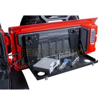 Столик на заднюю дверь Алюминий RIVAL для Jeep Wrangler JL 2018-