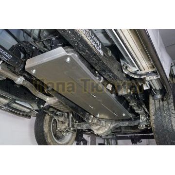 Защита бака (алюминий) 4мм ТСС для JAC T6 4WD 2.0T (бенз) 2021- Защита бака (алюминий) 4мм ТСС для JAC T6 4WD 2.0T (бенз) 2021-