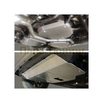 Защиты комплект (алюминий) 4мм (картер, кпп, бак и задний редуктор) ТСС для Haval Dargo (4WD) 2022-