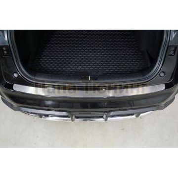 Накладка на задний бампер (лист шлифованный) ТСС для Haval  F7 4WD 2022-