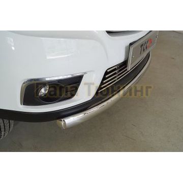 Защита передняя нижняя (овальная) 75х42 мм для JAC T6 (4WD) 2.0T (бенз) 2021-