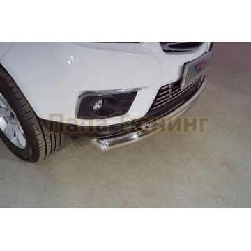 Защита передняя нижняя (двойная) 76,1/42,4 мм для JAC T6 (4WD) 2.0T (бенз) 2021-