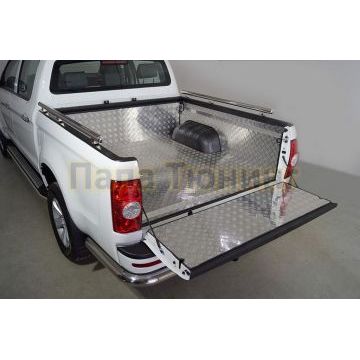 Защитный алюминиевый вкладыш в кузов автомобиля (комплект) для JAC T6 (4WD) 2.0T (бенз) 2021-