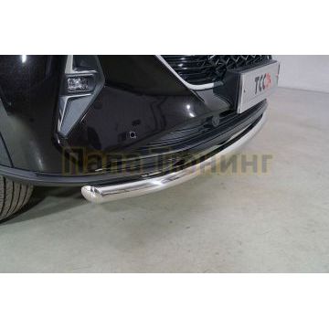 Защита передняя нижняя 60,3 мм ТСС для Haval F7X (2.0L 4WD) 2022- Защита передняя нижняя 60,3 мм ТСС для Haval F7X (2.0L 4WD) 2022-