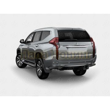 Защита заднего бампера уголки d57 секция(крепежBOSAL) РусСталь для MITSUBISHI PAJERO SPORT 2016-2021