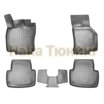Коврики в салон Norplast полиуретан чёрные для Volkswagen Passat B8 2015-