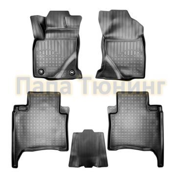 Коврики 3D в салон Norplast полиуретан чёрные на 5 мест для Toyota Fortuner 2017- Коврики 3D в салон Norplast полиуретан чёрные на 5 мест для Toyota Fortuner 2017-