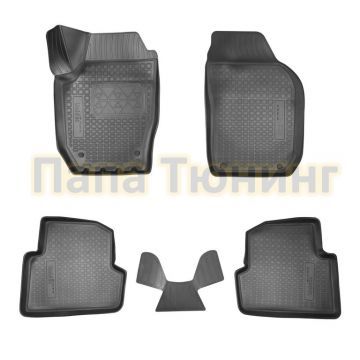 Коврики в салон Norplast полиуретан чёрные для Skoda Fabia 2007-2015 Коврики в салон Norplast полиуретан чёрные для Skoda Fabia 2007-2015